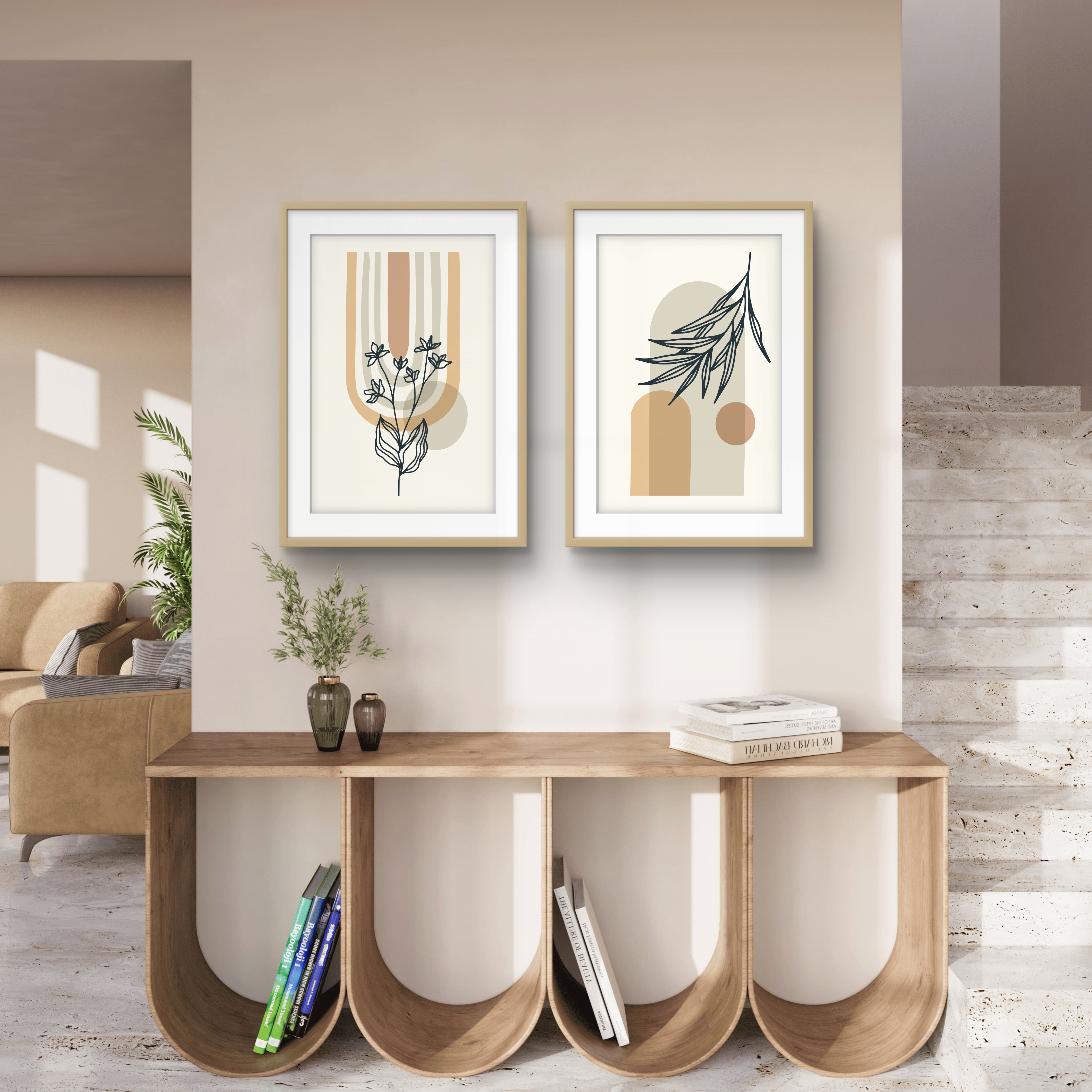 Natural Oak Frame with Mount