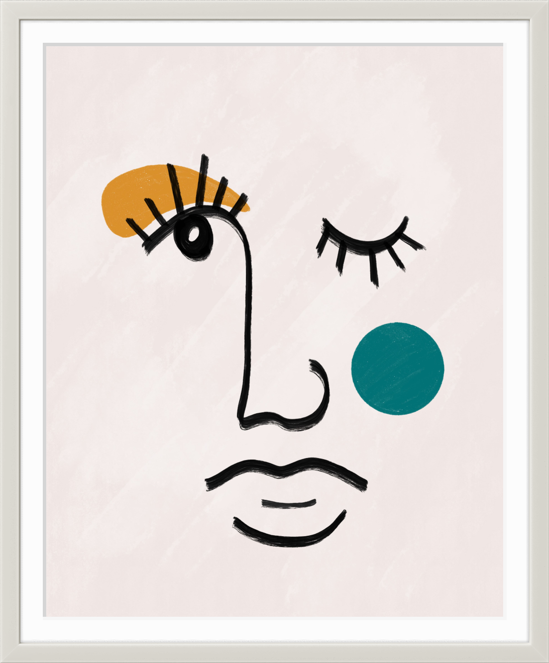 White Frame with Mount